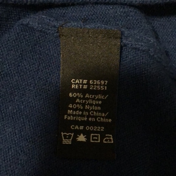 NWT Jessica Blue Long-Sleeve Top (Petite) - Picture 8 of 8